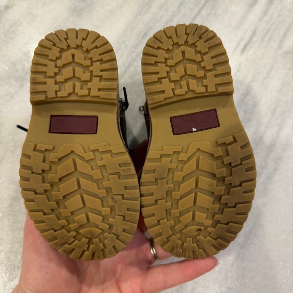 Stone Canyon Baby Toddler Boy Brown Boots Side Zipper Size 5.5T Unworn - Picture 8 of 8